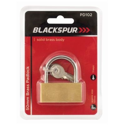 Blackspur - Brass Padlock With Keys - 5Cm
