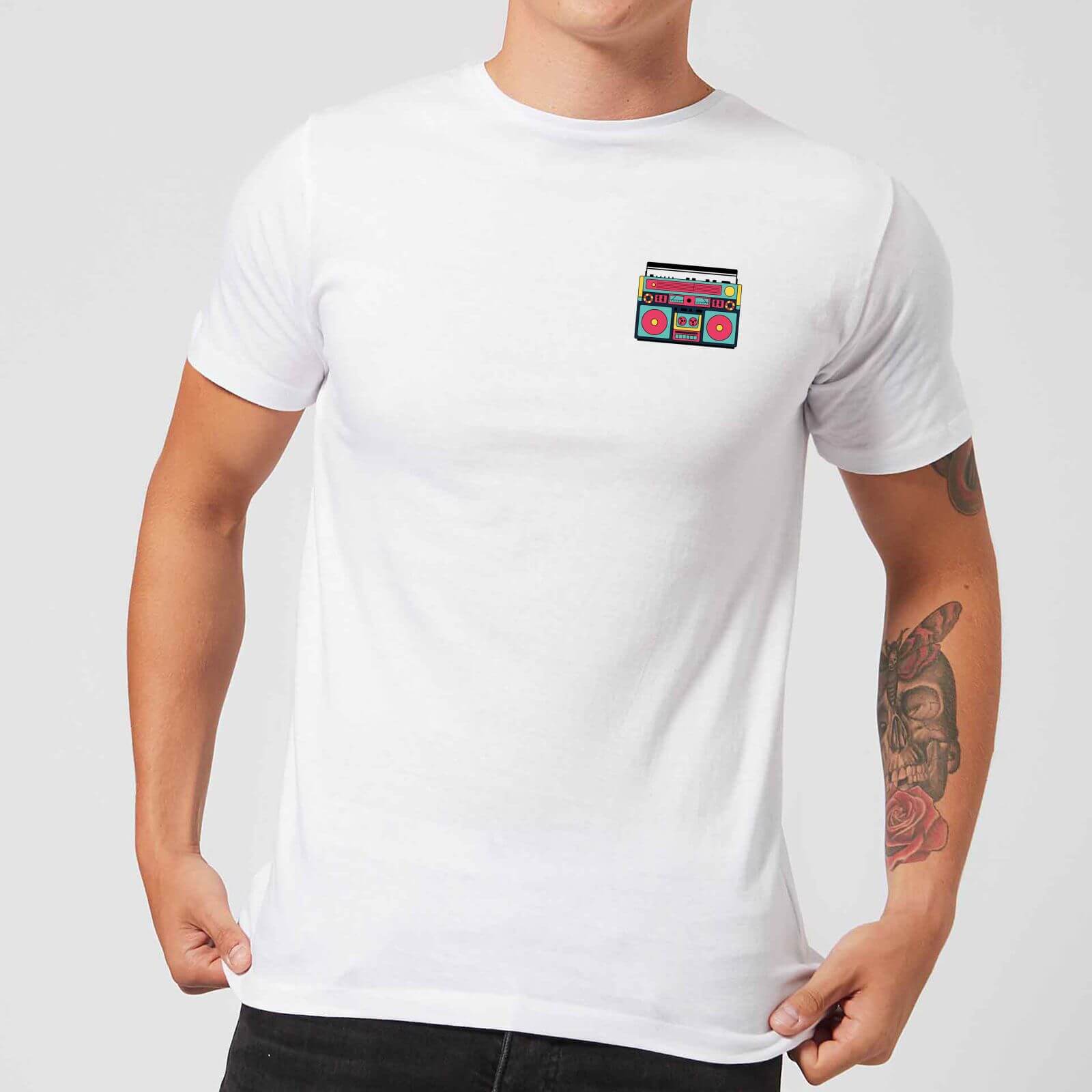 By IWOOT Small Boombox Men's T-Shirt - White - S - White | adult