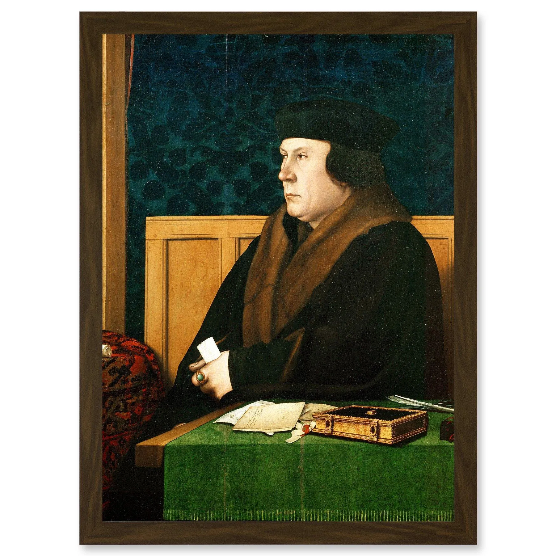Artery8 Painting Antique Holbein Junior Thomas Cromwell Earl Essex Chief Minister Artwork Framed Wall Art Print A4