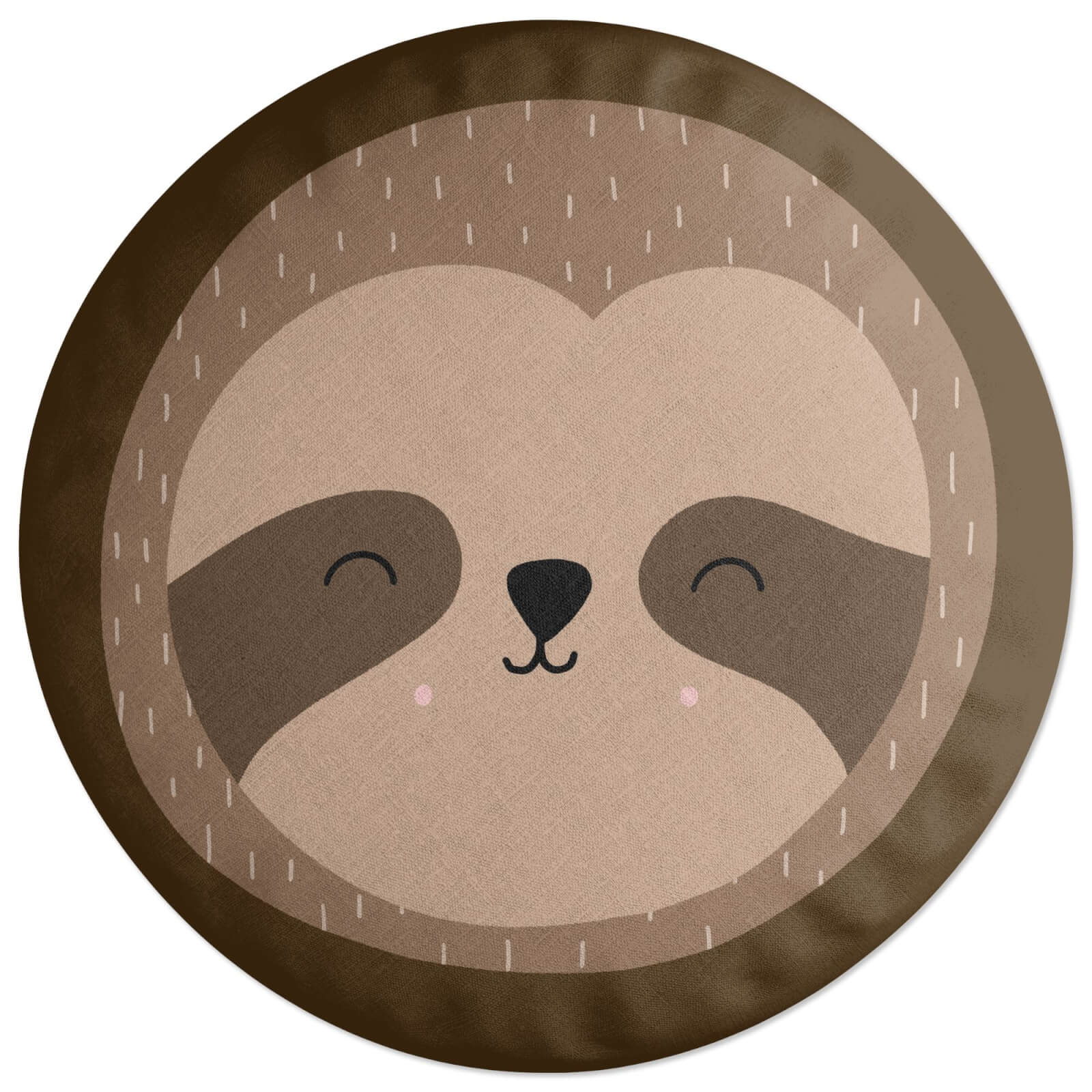 Circle Cushions Decorsome Sloth Round Cushion Round Cushion