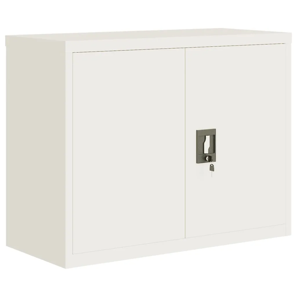 VidaXL File Cabinet White 90x40x70 Cm Steel