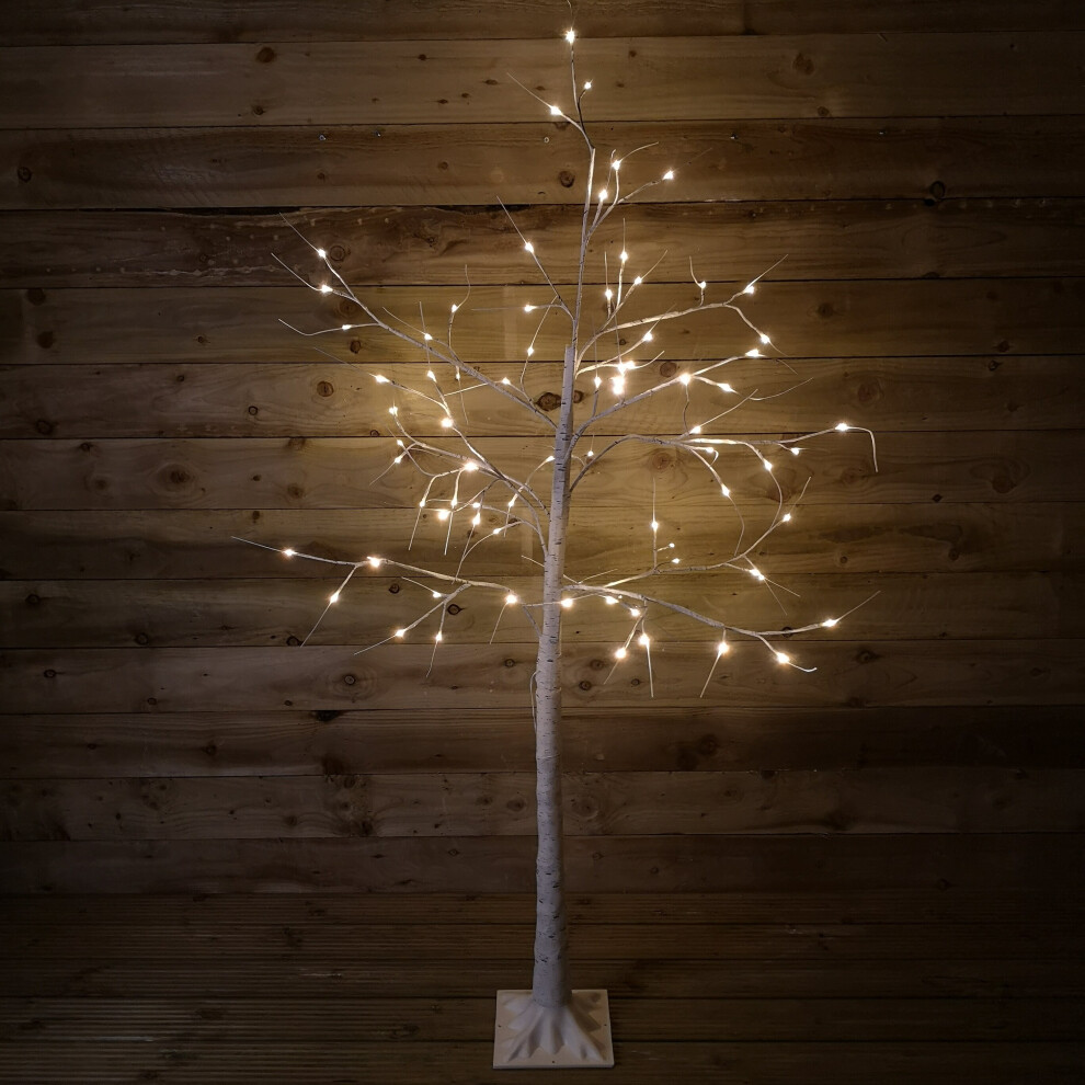 All Round Fun 6ft Warm White LED Indoor and Outdoor Birch Tree