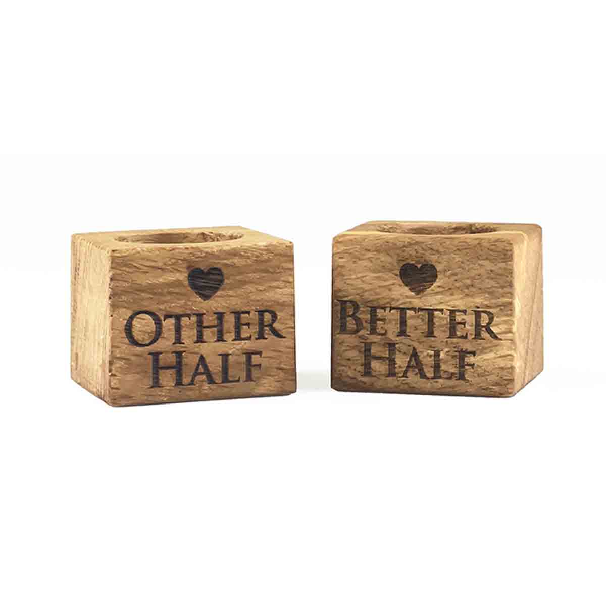 Selbrae House Set Of 2 Oak Egg Cups - Better &#38; Other
