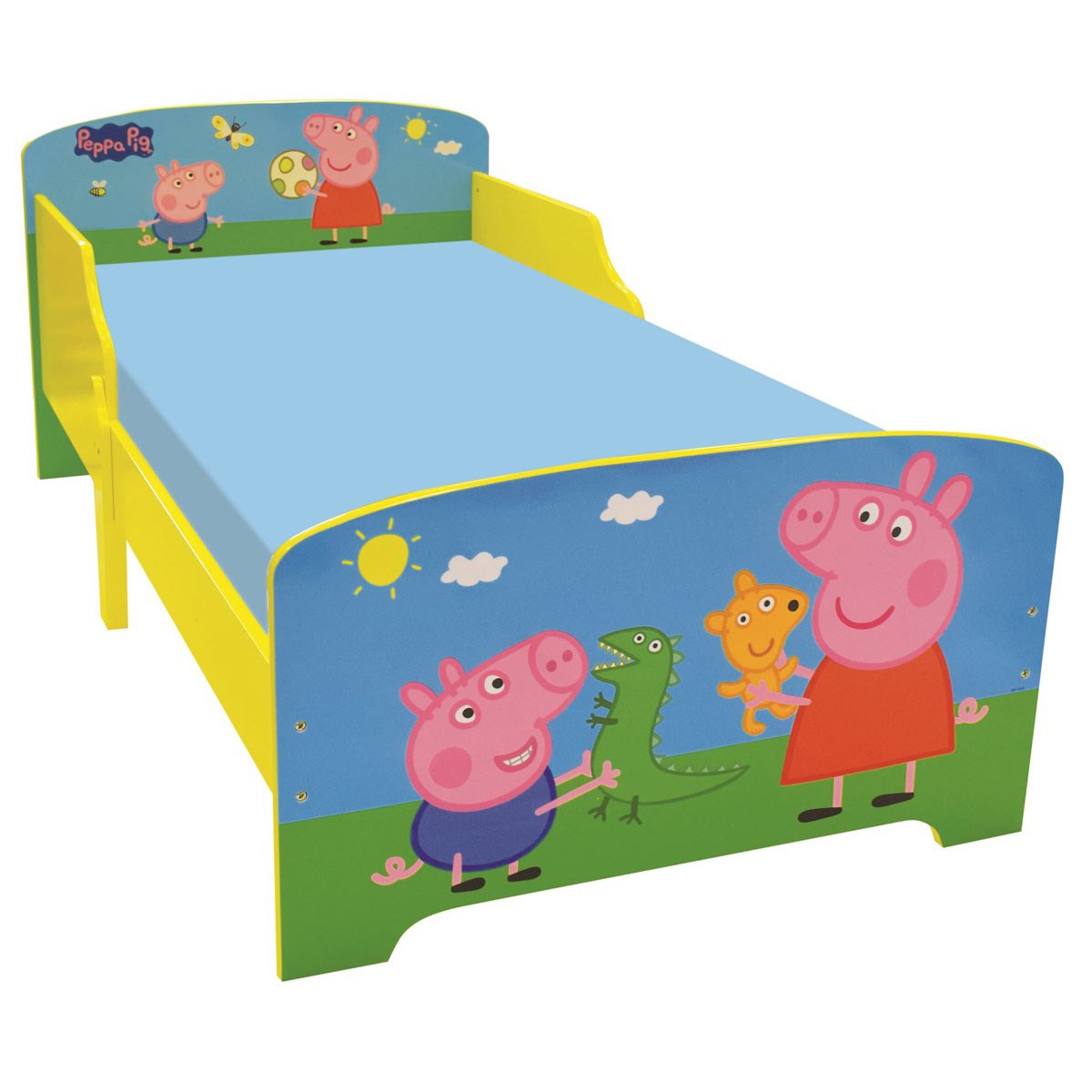 Babylo Peppa Pig Licensed Wooden Junior Toddler Bed