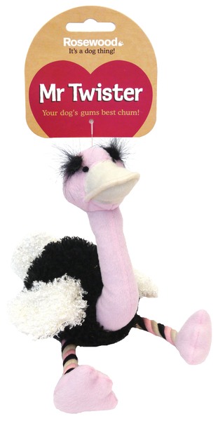 Rosewood Mister Twister Dog Toys - Olga Ostrich