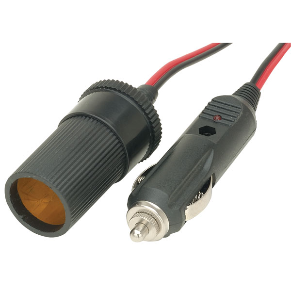 Mercury 660.459UK 12Vdc Cigar Lighter Extension Lead 2.0m