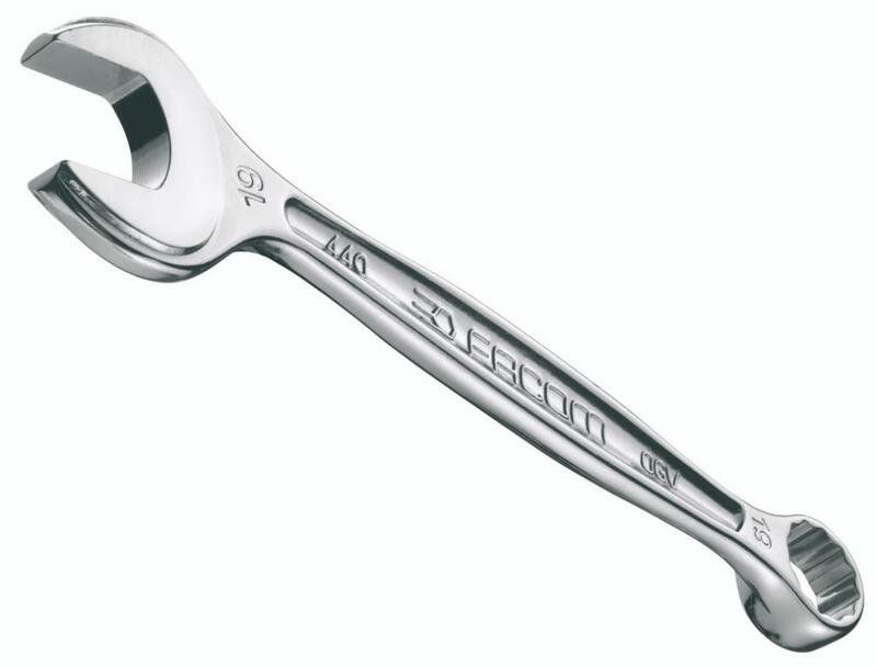 Facom Satin Chrome Combination Spanner, 12 mm