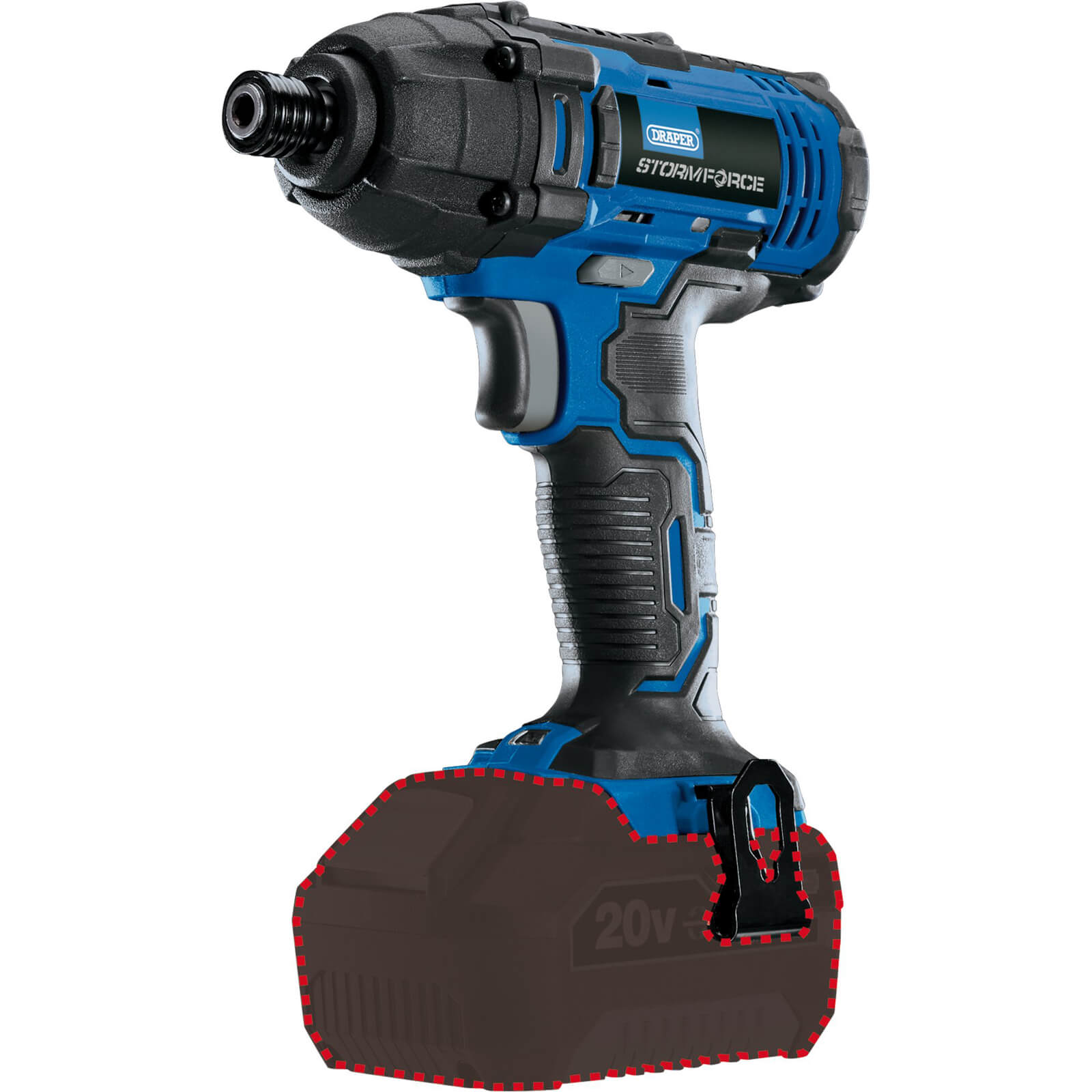 Draper 89520 Storm Force 20V Cordless Impact Driver (Body Only)