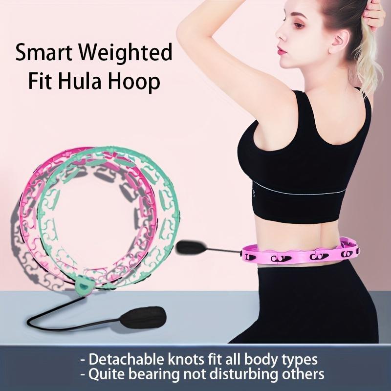 Chenxiaogang Sports Pilates Hula Hoops, Multi-section Waist Training Equipment for Men Women Gym Outdoor Fitness Weight Loss pink