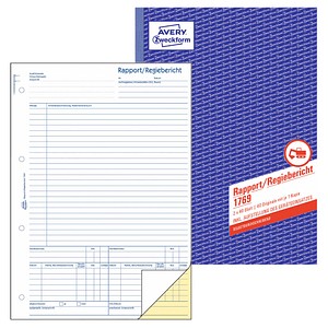 Avery -Zweckform 1769 Materials & Labour Sheets A4 40 Sheets per pack