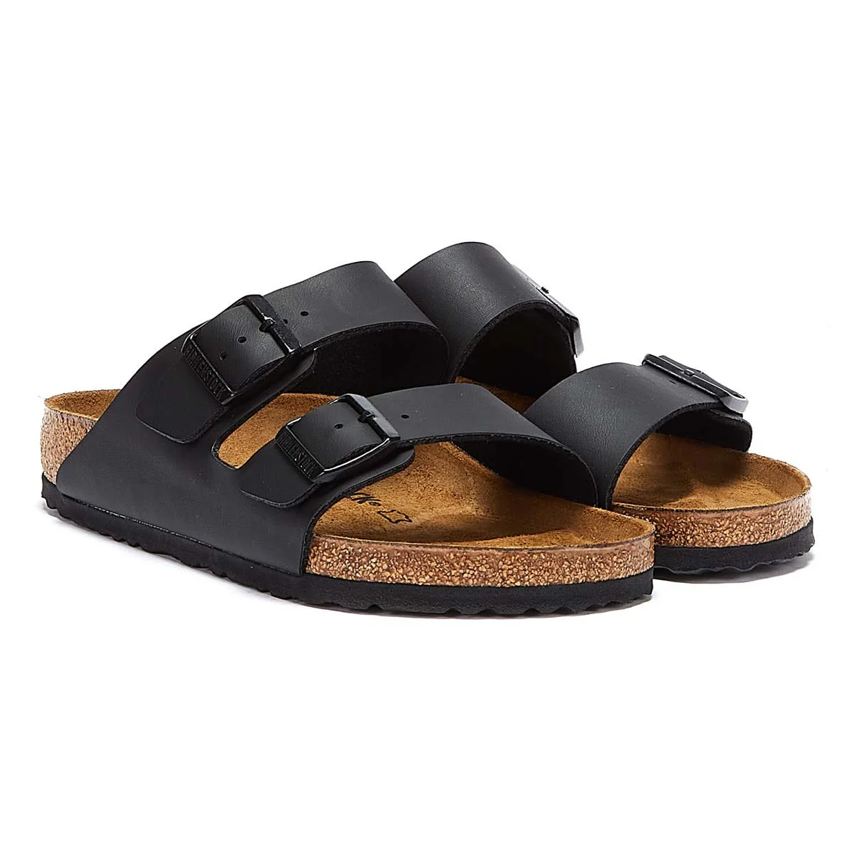 Birkenstock Arizona birko-flor sandals in black Black