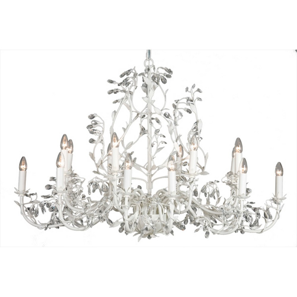 Netlighting Michelan Multi Arm Chandeliers White Frosted