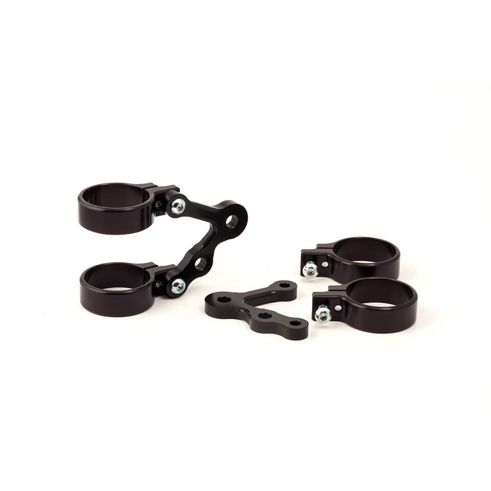 LSL LSL Lamp holder 55mm, extra short, with turn signal holder, black, black