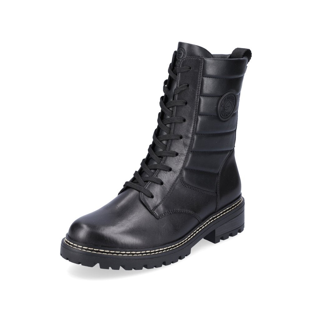 Remonte Oates Womens Chelsea Boots Colour: Black/Croc, Size: 4 / 37
