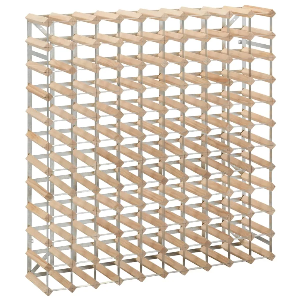 VidaXL Wine Rack for 120 Bottles Solid Pinewood