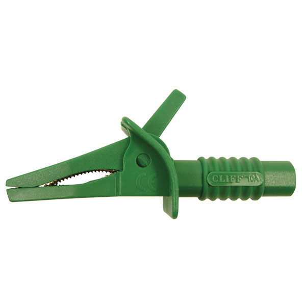 Cliff FCR7944 Crocodile Clip Brown 4mm 600V CAT III EN 61010-1 com...