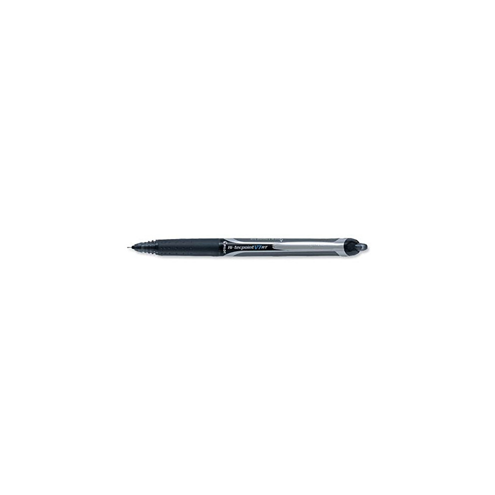 Pilot Pen Pilot V7 Retractable Rollerball, 0.7mm, Black, Pack: 12