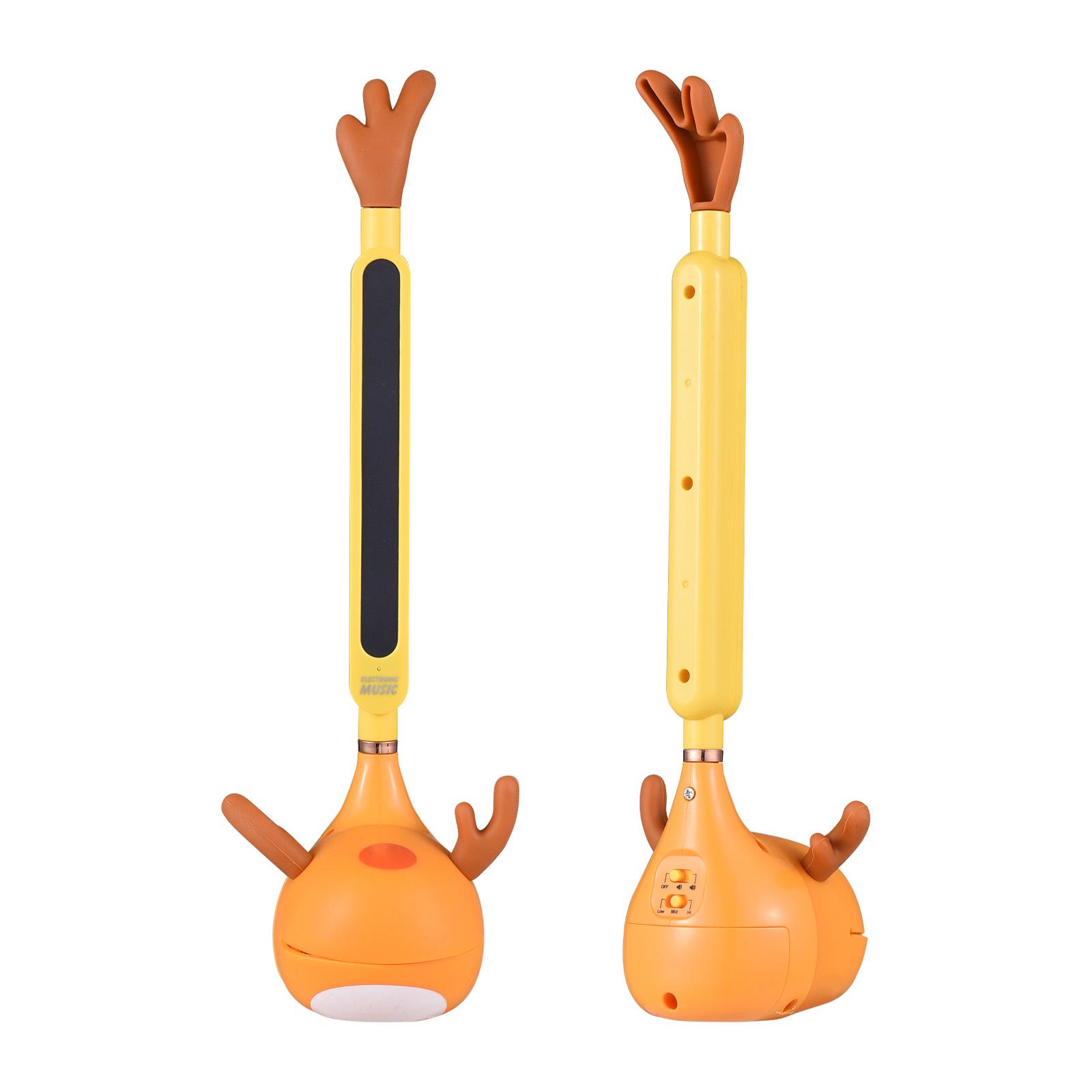TOMTOP JMS Electronic Erhu Adorable Mini Guitar Erhu Cute Cartoon Shape Music Synthesizer Kids Early orange