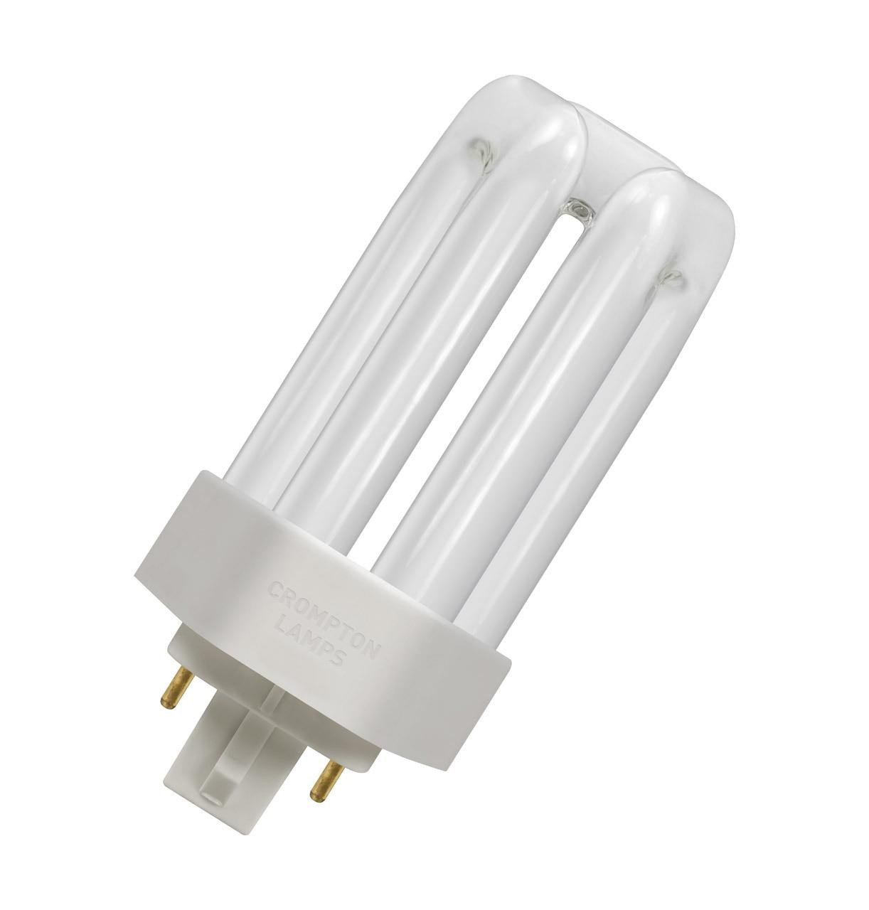 Crompton Lamps  Cfl Plt-e 13w 4-pin Triple Turn White Frosted Te-type