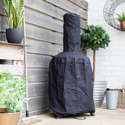 La Hacienda Premium Contemporary Chimenea Cover - Pvc - L63 X W22 X H120 Cm - Black