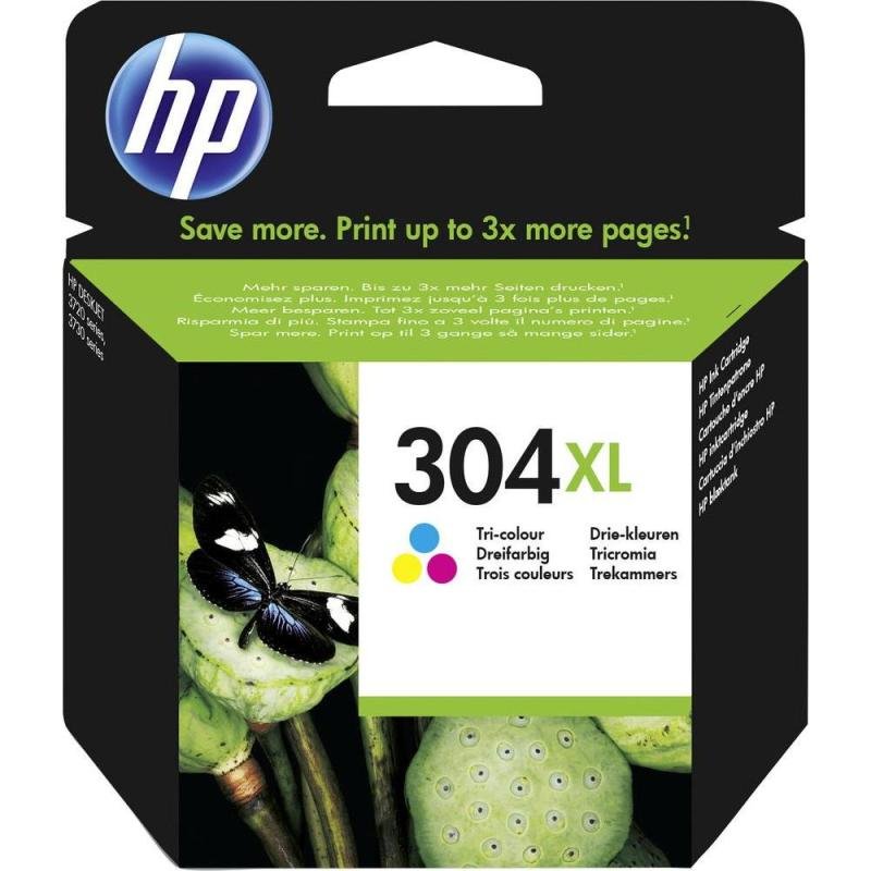 HP 304XL Tri-colour Ink Cartridge, Tri-colour