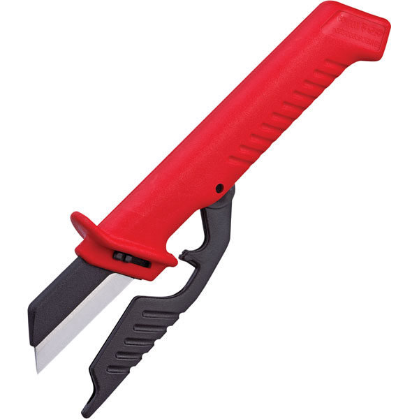 Knipex Single-Material 190 mm VDE Cable Knife with replaceable blade