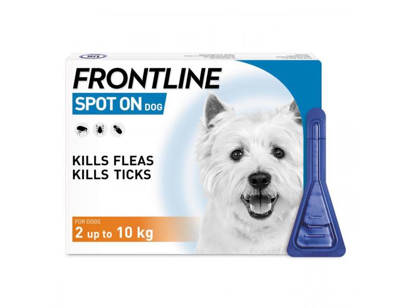 Frontline Spot On Flea & Tick Treatment Dog Small Dog (2-10kg) 3 Pack