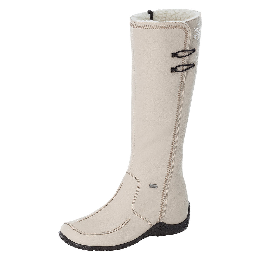 Rieker 79952-60 Astrizi Tex Off-white Womens Knee-high Boots