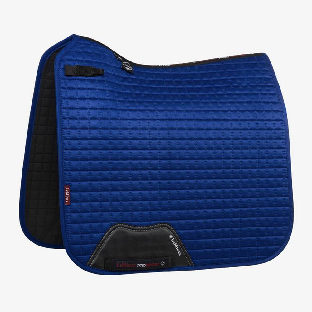LeMieux Saddle Pads | LeMieux ProSport Suede Dressage Square Colour Benetton Blue Size Full (L)
