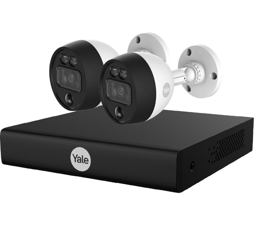 Yale Ysv-2csmd-4ck Smart Motion 2 Dvr Cctv Camera Kit - 2 Cameras, Black,white