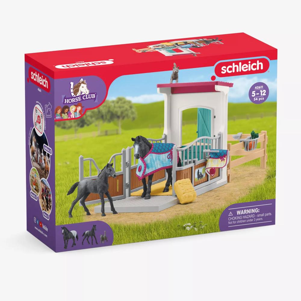 Schleich Horse Box With Mare And Foal