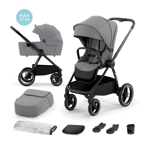 KinderKraft Nea 2 in 1 Stroller, Platinum Grey