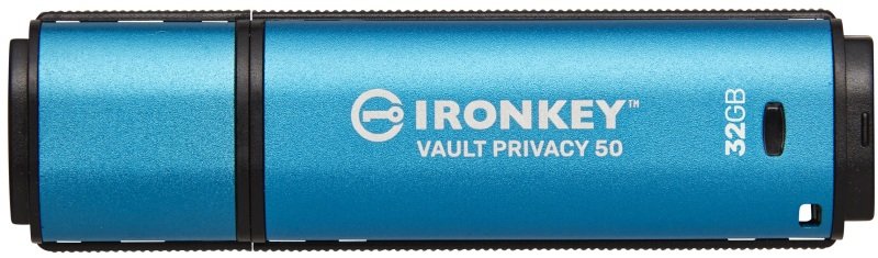 Kingston Technology IronKey Vault Privacy 50 USB flash drive 32 GB USB Type-A 3.2 Gen 1 (3.1 Gen 1) Blue