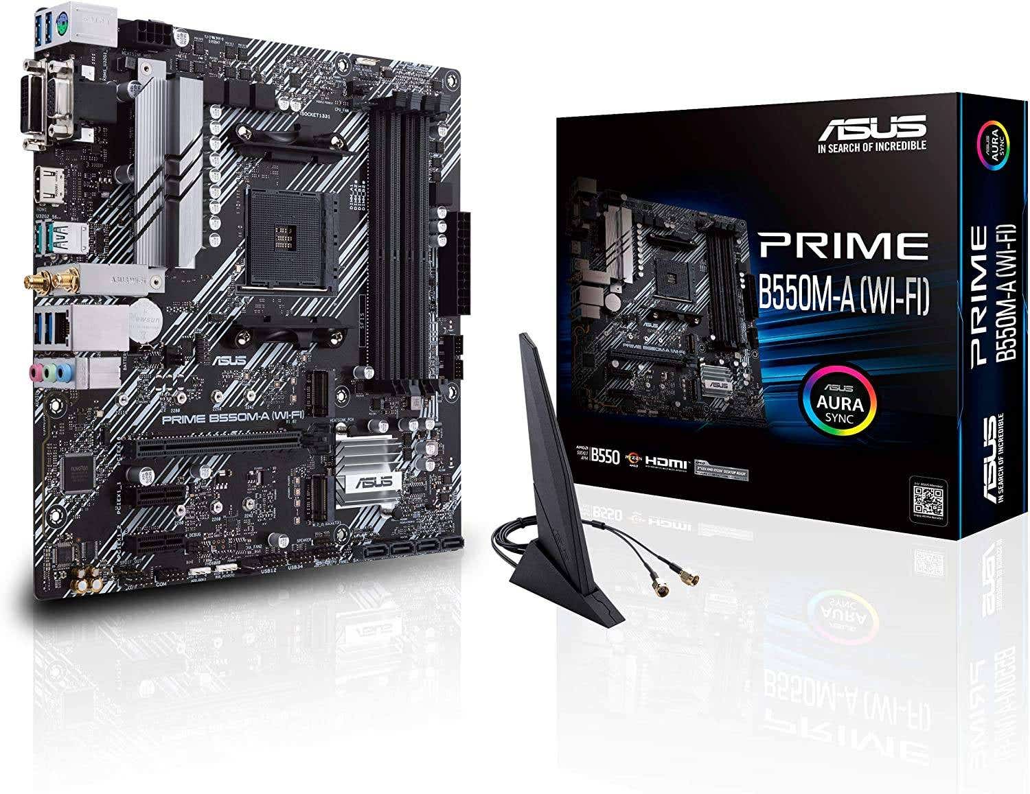 Asus Amd Ryzen 9 5900x Twelve Core 4.8ghz, Prime B550m-a (wi-fi) Motherboard Cpu Bundle
