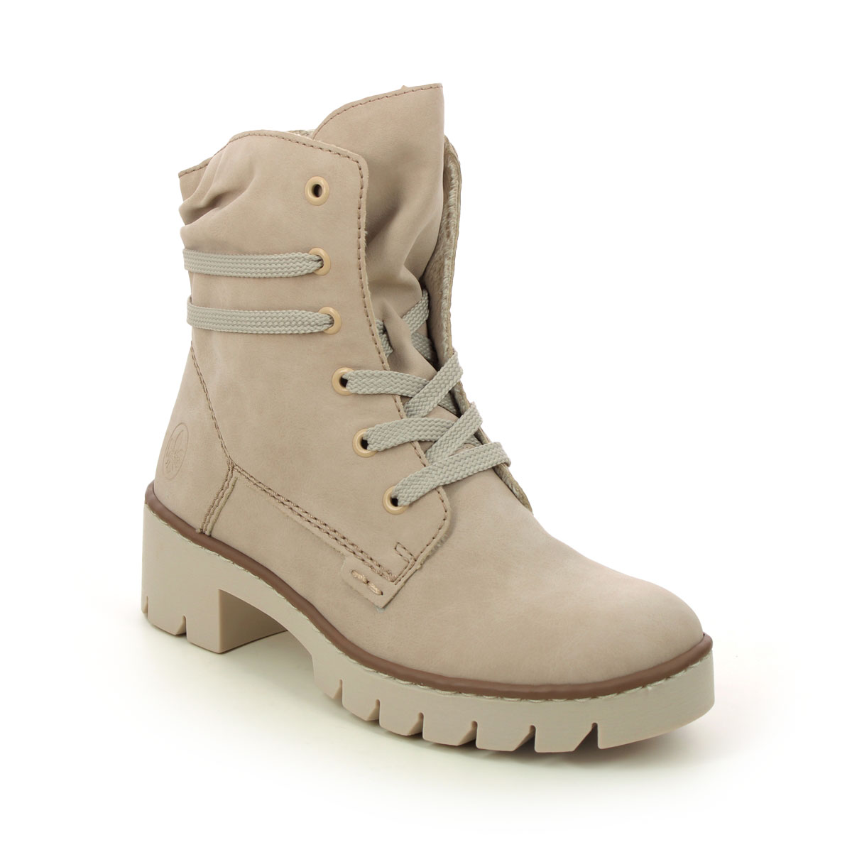 Rieker X5717-62 Ladies Beige Zipper Colour: Beige, Size: 41