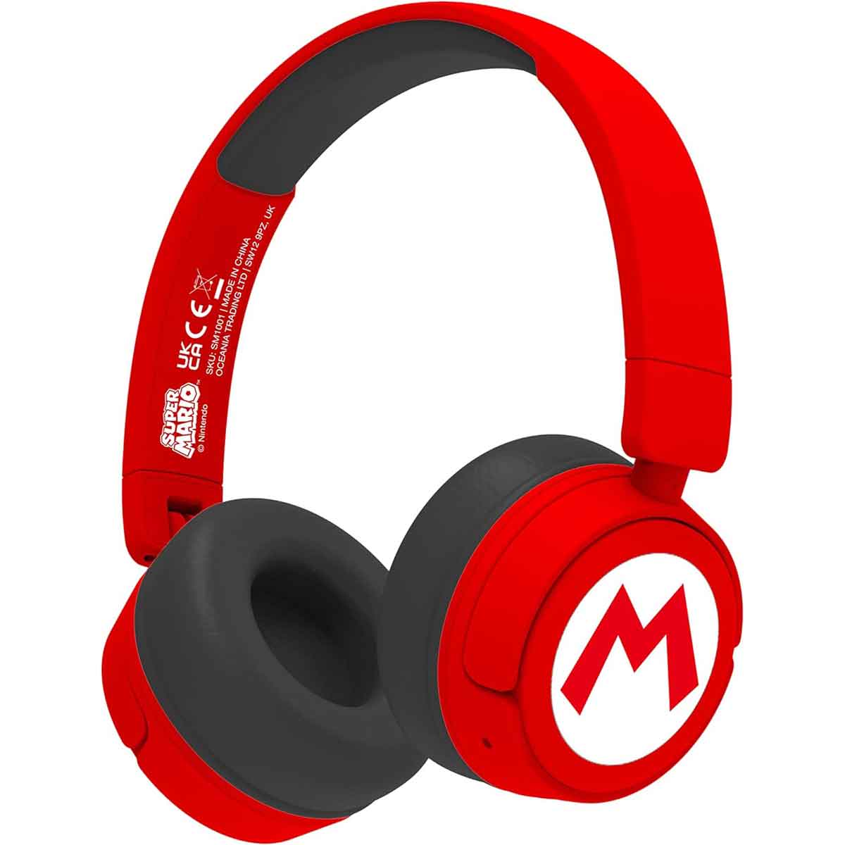 Super Mario Kids Wireless Headphones|red