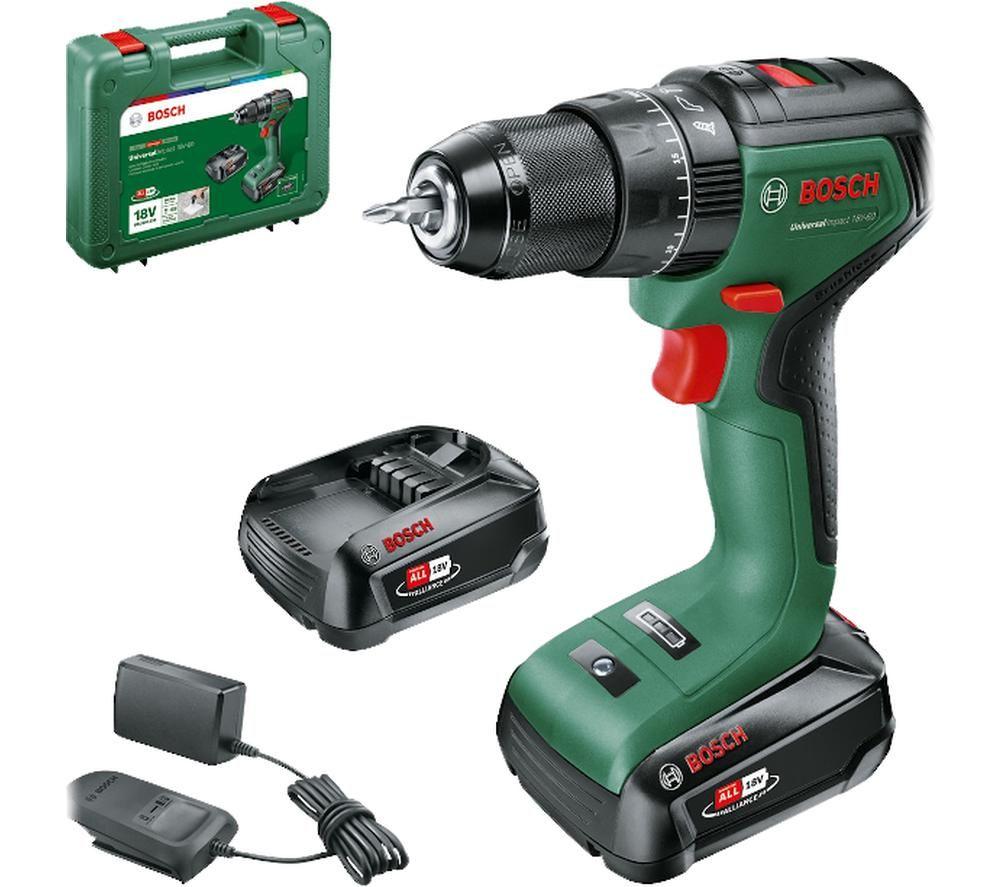 Bosch UniversalImpact 18V-60 Cordless Combi Drill - Black & Green