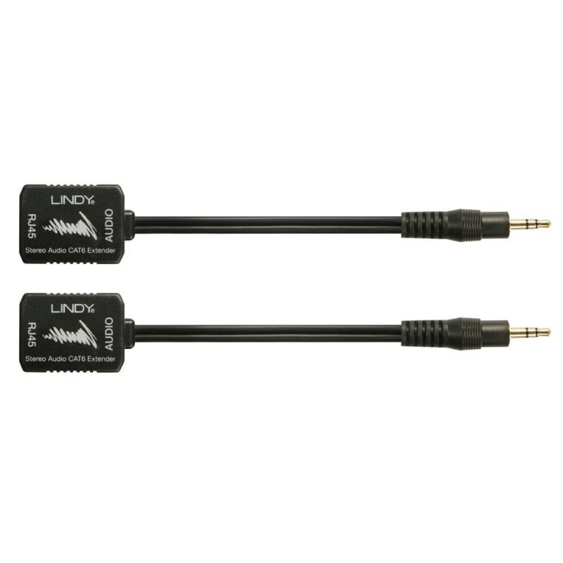 LINDY 3.5mm Stereo Analogue Audio CAT5/6 Extender, 100m