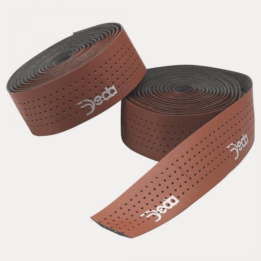 Deda Elementi Tape - Leather Look Bar Tape - Brown Colour: Brown
