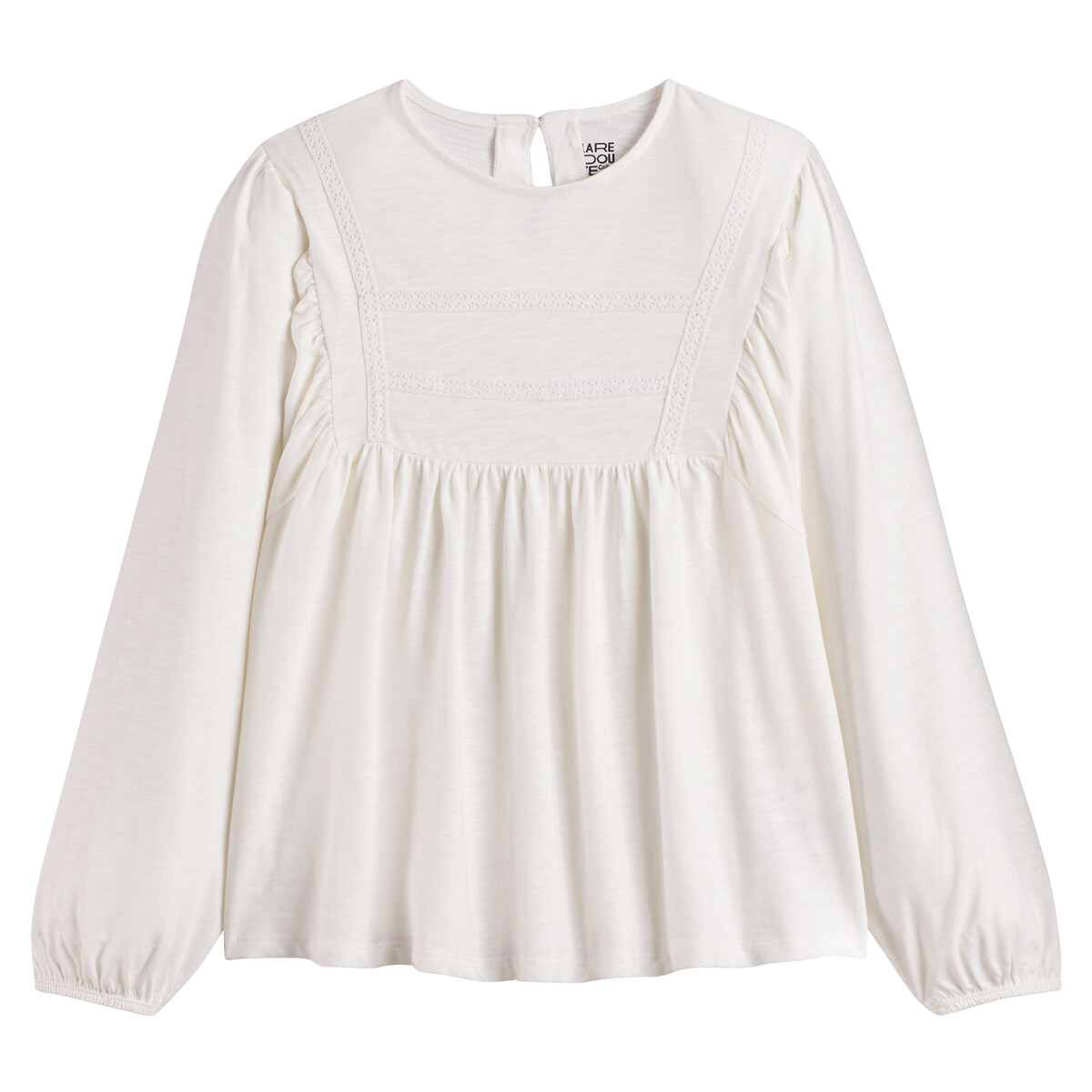 La Redoute Collections Long Balloon Sleeve T-shirt By La Redoute