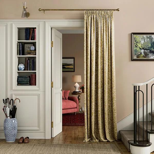 Joules Twilight Ditsy 66x90 Lined Curtains Gold