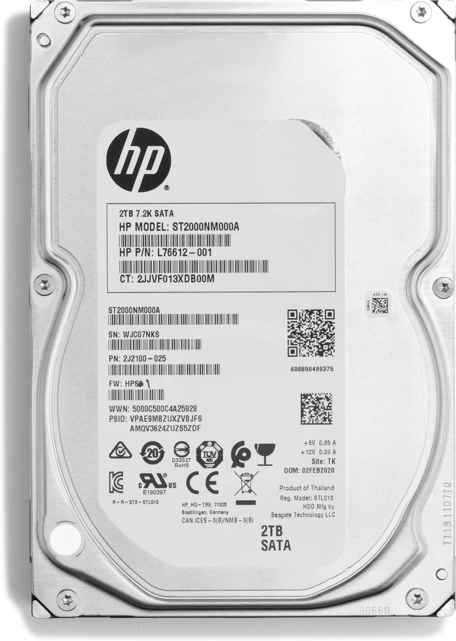 HP 2Z274AA internal hard drive 3.5&quot; 2000 GB Serial ATA