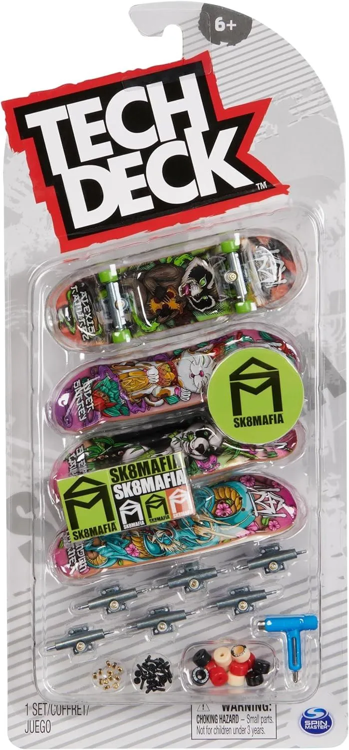 Spin Master Tech Deck Ultra Deluxe (4 Pack) M18 | Assorted