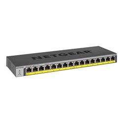 Netgear GS116PP Unmanaged Gigabit Ethernet (10/100/1000) Power over Ethernet (PoE) Black