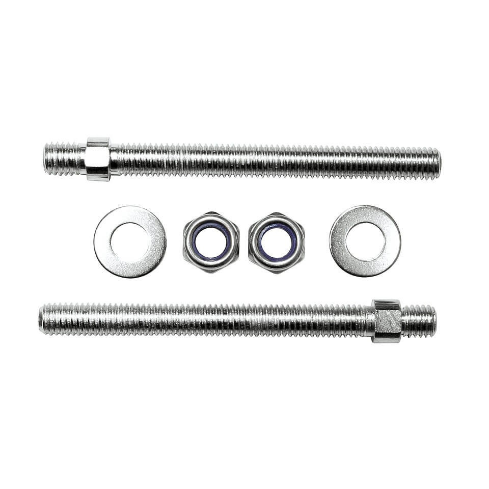 Mirror adapter for various scooters, e.g. PEUGEOT, silver, silver