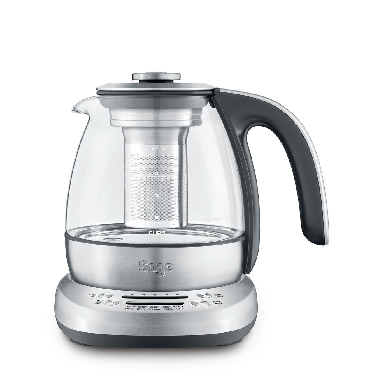 SAGE The Smart Tea Infuser Compact Stm500clr Teekocher, 1 L, 1428 W