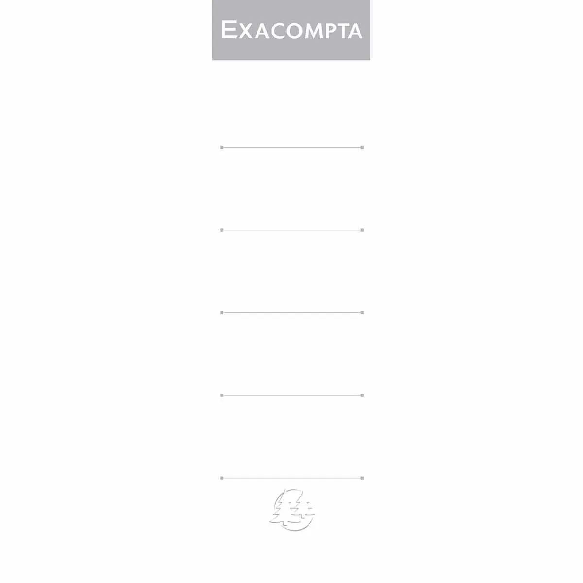 Exacompta Exaclair Exacompta Lever Arch File Spine 70mm Labels Pack of 10 | Filing & Folders > Lever Arch Files > Lever Arch Files