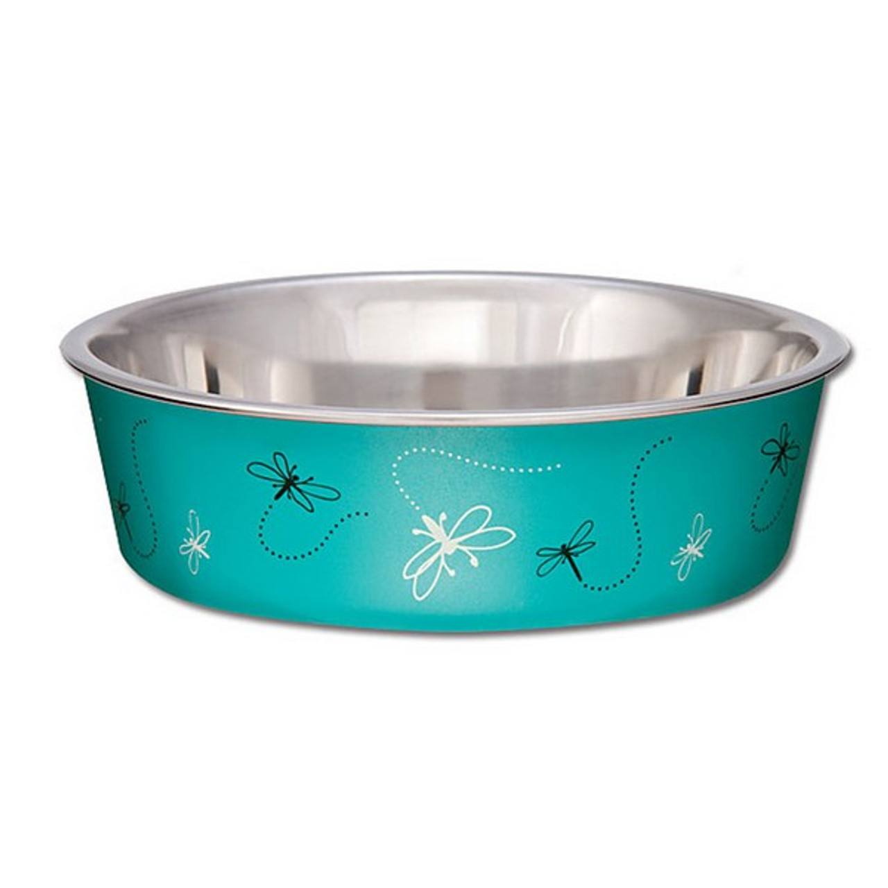  Bella Bowls Dragonfly Turquoise for Dogs - Large
