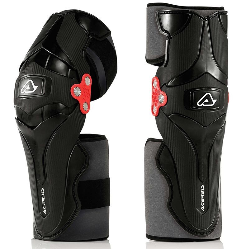 Acerbis X-Strong Knee Protectors, black, black, Size One Size