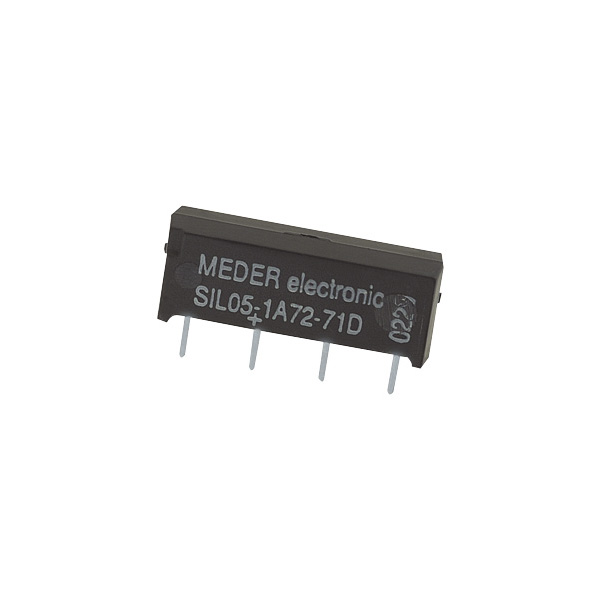 Meder PCB Mount Reed Relay, 5V dc Coil, SPNO, 200V dc Max, 500Ω